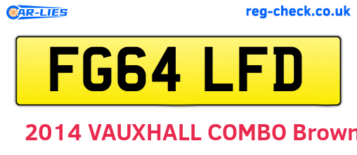 FG64LFD are the vehicle registration plates.