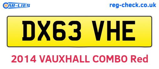 DX63VHE are the vehicle registration plates.