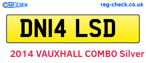 DN14LSD are the vehicle registration plates.