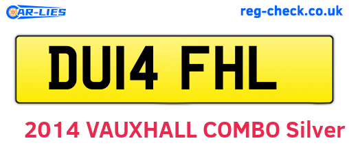 DU14FHL are the vehicle registration plates.