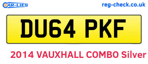 DU64PKF are the vehicle registration plates.