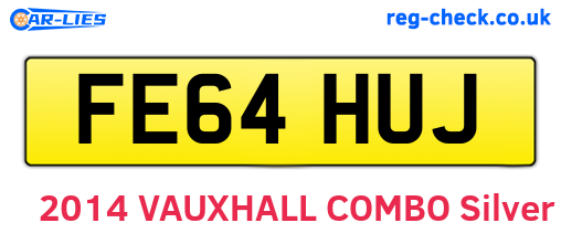 FE64HUJ are the vehicle registration plates.