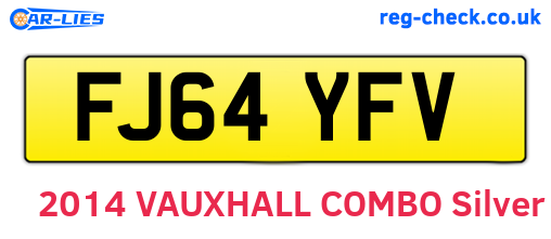FJ64YFV are the vehicle registration plates.