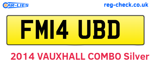 FM14UBD are the vehicle registration plates.