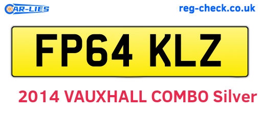FP64KLZ are the vehicle registration plates.
