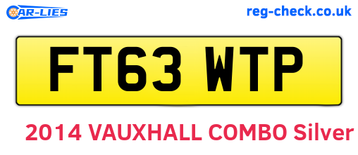 FT63WTP are the vehicle registration plates.