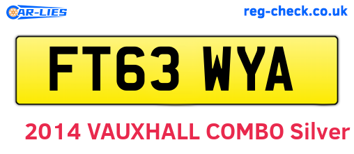 FT63WYA are the vehicle registration plates.