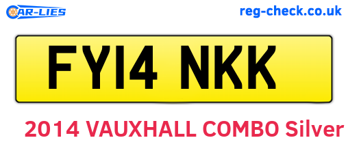 FY14NKK are the vehicle registration plates.