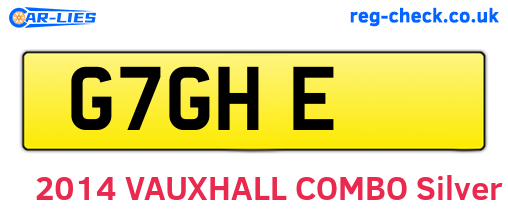 G7GHE are the vehicle registration plates.
