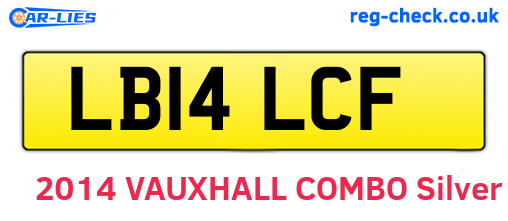 LB14LCF are the vehicle registration plates.