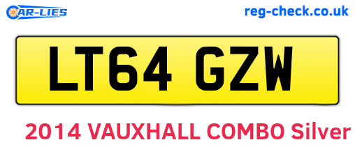 LT64GZW are the vehicle registration plates.