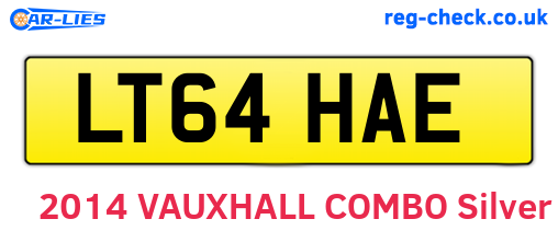 LT64HAE are the vehicle registration plates.