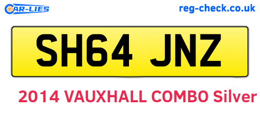 SH64JNZ are the vehicle registration plates.