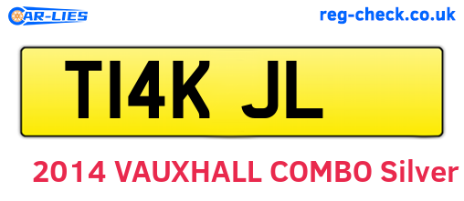 T14KJL are the vehicle registration plates.
