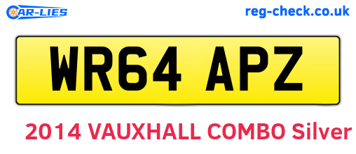 WR64APZ are the vehicle registration plates.