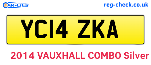 YC14ZKA are the vehicle registration plates.
