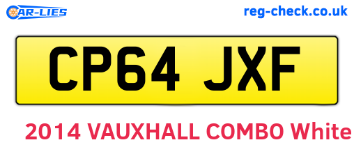 CP64JXF are the vehicle registration plates.