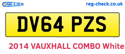 DV64PZS are the vehicle registration plates.