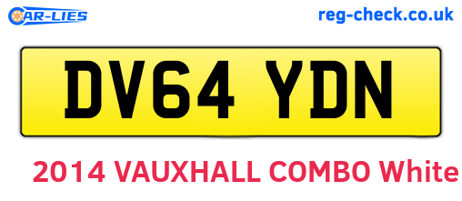 DV64YDN are the vehicle registration plates.