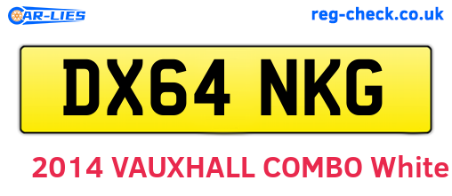 DX64NKG are the vehicle registration plates.