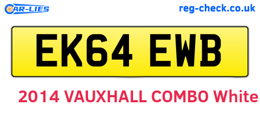 EK64EWB are the vehicle registration plates.