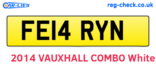 FE14RYN are the vehicle registration plates.