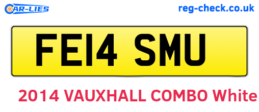 FE14SMU are the vehicle registration plates.