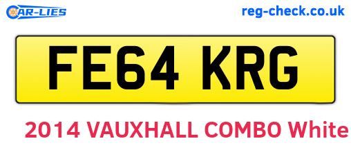 FE64KRG are the vehicle registration plates.