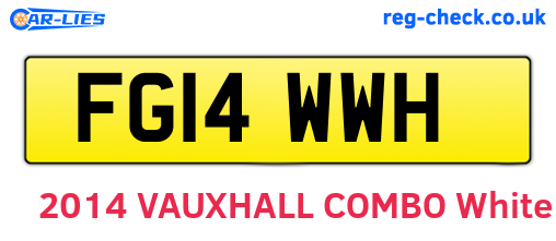 FG14WWH are the vehicle registration plates.