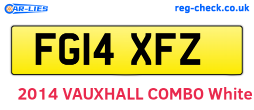 FG14XFZ are the vehicle registration plates.
