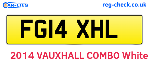 FG14XHL are the vehicle registration plates.