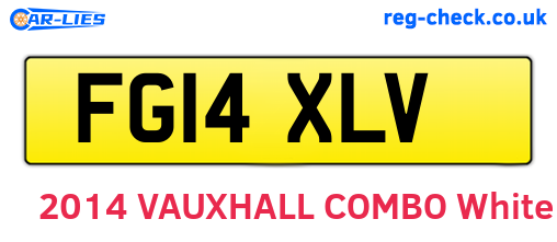 FG14XLV are the vehicle registration plates.