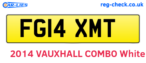 FG14XMT are the vehicle registration plates.
