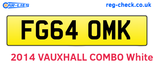 FG64OMK are the vehicle registration plates.