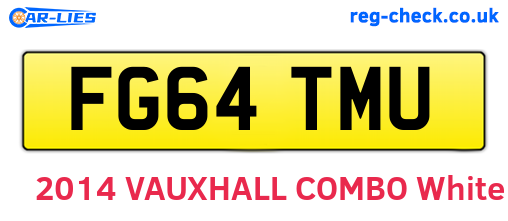 FG64TMU are the vehicle registration plates.