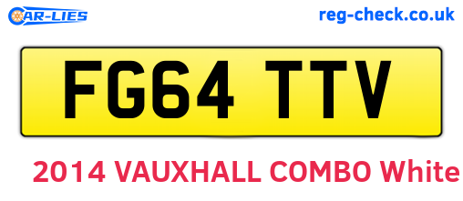 FG64TTV are the vehicle registration plates.