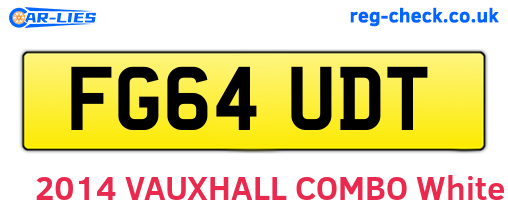 FG64UDT are the vehicle registration plates.