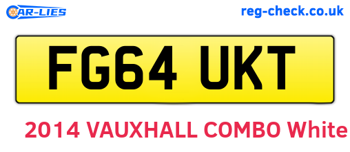 FG64UKT are the vehicle registration plates.