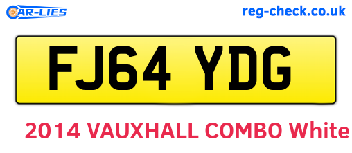 FJ64YDG are the vehicle registration plates.