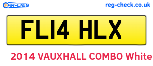 FL14HLX are the vehicle registration plates.