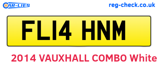 FL14HNM are the vehicle registration plates.