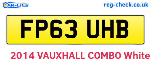FP63UHB are the vehicle registration plates.