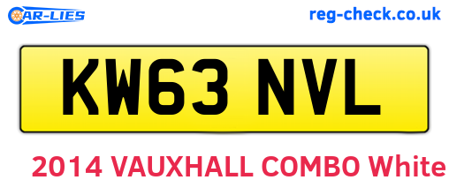 KW63NVL are the vehicle registration plates.