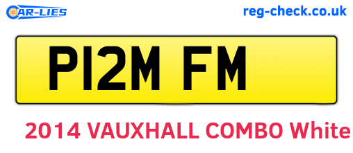 P12MFM are the vehicle registration plates.