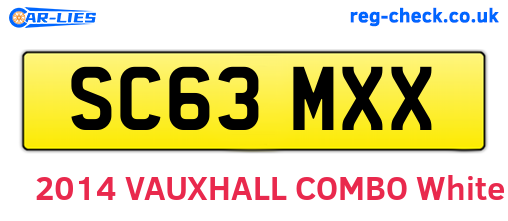 SC63MXX are the vehicle registration plates.