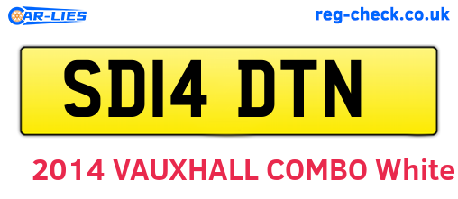 SD14DTN are the vehicle registration plates.