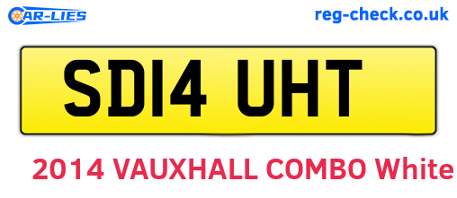 SD14UHT are the vehicle registration plates.