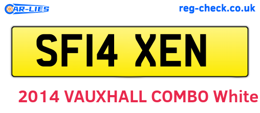 SF14XEN are the vehicle registration plates.