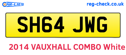 SH64JWG are the vehicle registration plates.