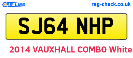 SJ64NHP are the vehicle registration plates.